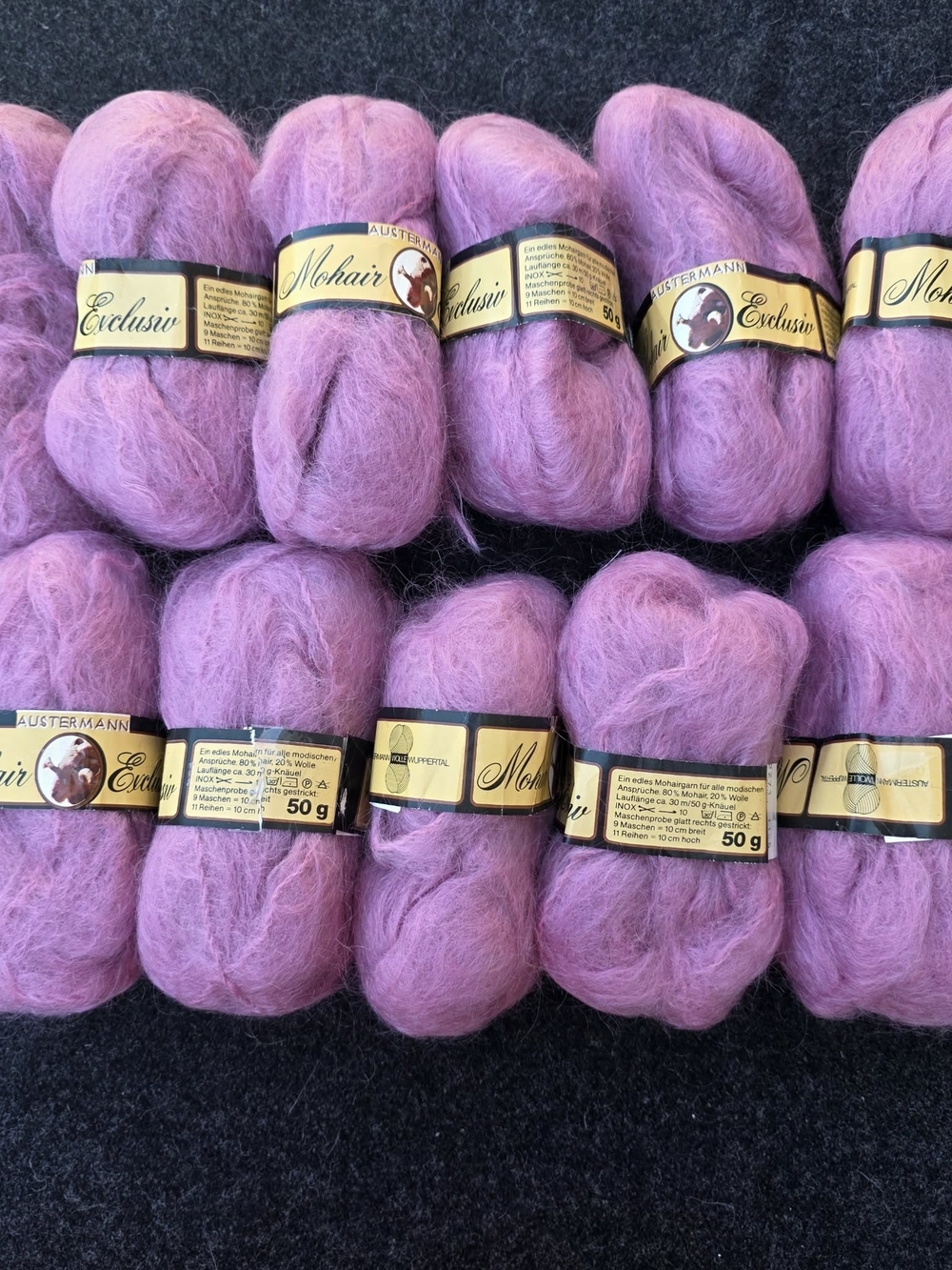 10*50g Mohair Exclusiv Yarn - Pink Lilac